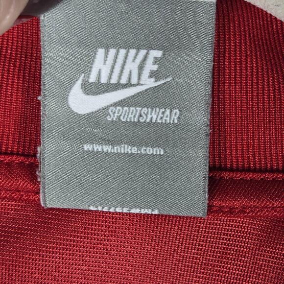 Nike Sportswear Track Jacket Mens XL Red Black Full Zip Urban Streetwear Swoosh - Picture 5 of 15